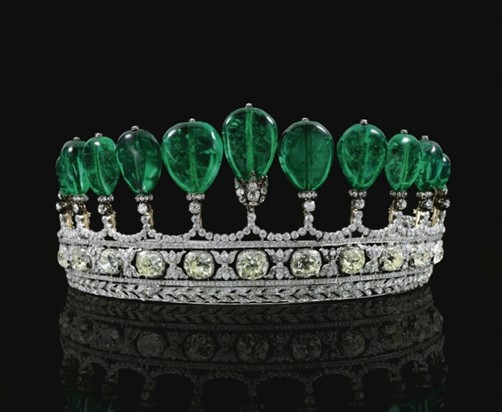 Smaragdovo diamantová tiara